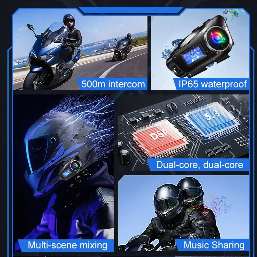 Intercomunicador Q58-max Bluetooth Casco